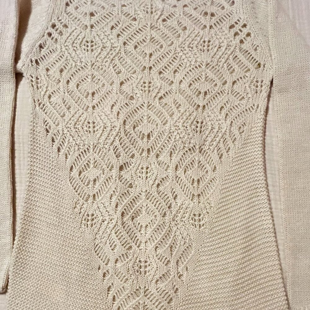 Womens Bianca B. Ivory Color Sweater Size Small - Picture 5 of 5